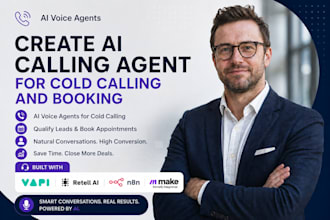 create ai calling agent for cold calling and booking