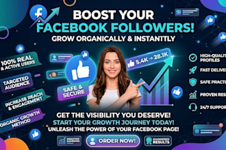 do organic facebook page growth for real followers