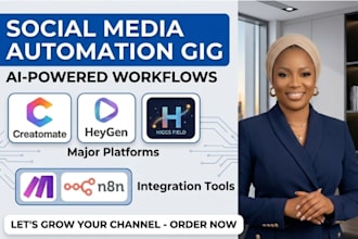 make com automation creatomate synthesia higgsfield heygen ai video trailer