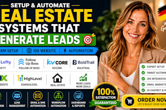 setup lofty real estate crm follow up boss kvcore boldtrail idx website crm ghl