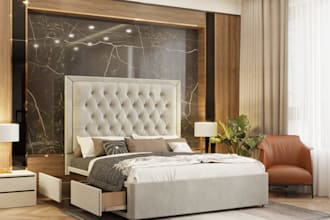 model and design beds and do photorealistic renderings