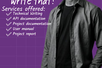 write professional technical documentation
