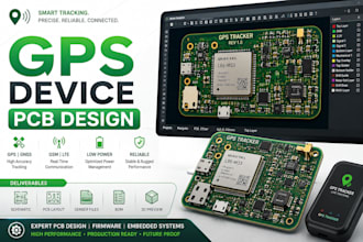 design gps tracking device pcb and embedded firmware