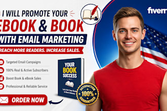 promote your book and ebook with email marketing  campaign bulk email sending