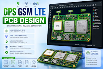 develop gps GSM lte tracking pcb for iot devices