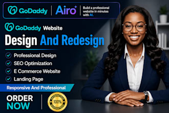 develop godaddy website design godaddy website redesign godaddy airo website