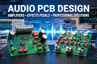 design audio electronics pcb, guitar pedal and amplifier circuits
