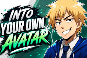 turn you into a custom cartoon profile avatar