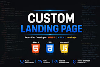 a modern one page website or landing page in 24 hours
