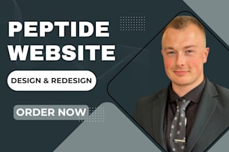 design a peptide ecommerce store for research chemical suppliers