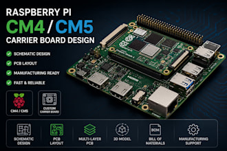 design raspberrypi cm4cm5 compute module carrier board, pcb layout and schematic