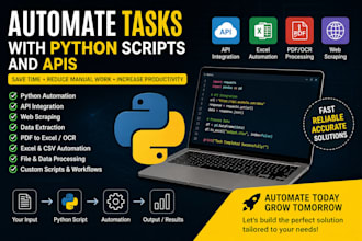 automate tasks with python scripts and apis