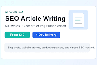 write an ai assisted SEO article or blog post