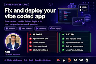 fix and deploy your vibe coded app