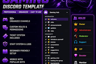 create a professional discord server for your community