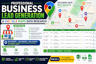 scrape google maps, b2b lead generation, b2b data extraction