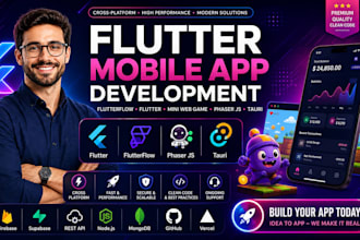 flutter mobile app development flutterflow flutter mini web game phaser js tauri