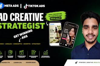 create facebook and tiktok ad creative strategy for ecommerce brands
