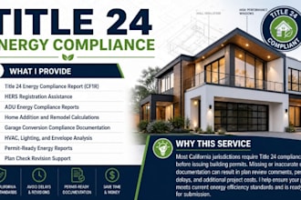 provide california title 24 energy compliance cf1r report
