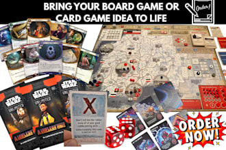 design custom card game board game design tabletop tcg board game art