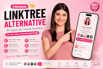 build a premium linktree alternative bio link landing page