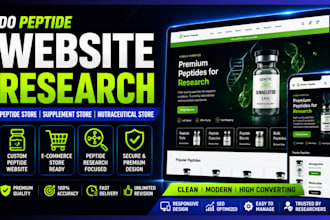 do peptide website research peptide store supplement nutraceutical store website