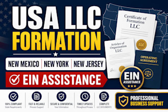 llc registration llc formation in new mexico, new jersey, new york and get ein