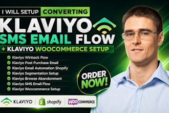 do klaviyo sms email flow, klaviyo woocommerce setup, klaviyo segmentation setup