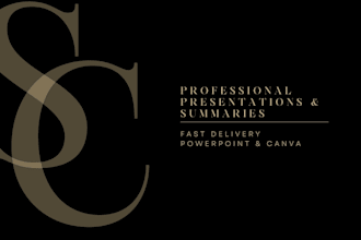 design professional power presentations and summaries