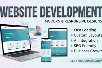 create a professional ai website design and development