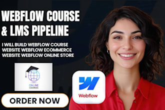 build webflow course sale website webflow ecommerce website webflow online store