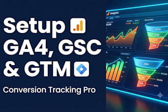 setup gsc ga4 google analytics 4 and GTM conversion tracking