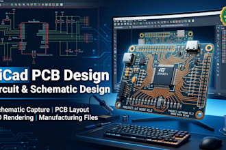 design professional kicad pcb, circuit and schematic design
