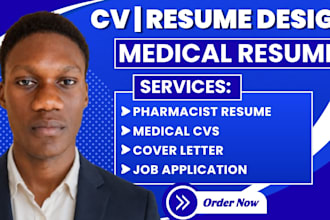 design ats healthcare resume, medical resume, and linkedin profile optimization