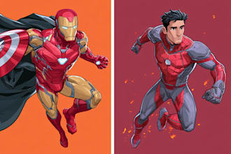 superhero character for comics