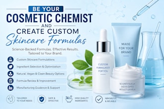 be your cosmetic chemist and create custom skincare formulas