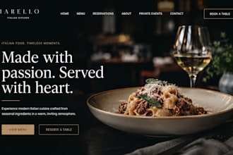 design squarespace restaurant website cafe food business website