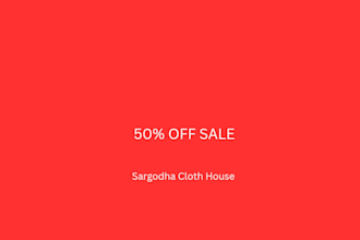 design modern sale poster for shop boutique business
