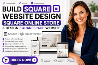 build square website, design square online store, design squarespace website