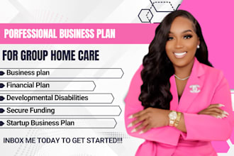 write group home for developmental disabilities business plan and financial plan