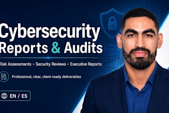 create a professional cybersecurity report, risk assessment or security audit