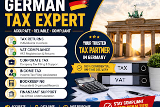 handle german tax returns vat compliance bookkeeping and finanzamt support