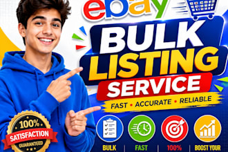create ebay listings, bulk listing, product listings, lister