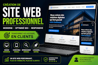 je vais créer votre site web professionnel