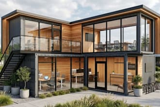 design shipping container homes, offices and modular structures