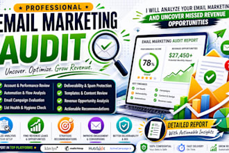 audit your email marketing, identify revenue leaks, and optimize conversions