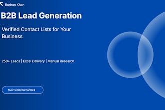 research and build a targeted b2b lead list for your business
