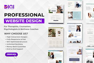 build a therapy, counseling, mental health, psychology, and wellness website