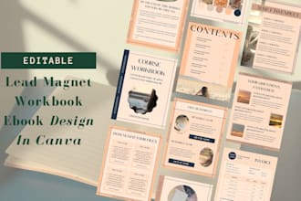 do canva workbook design, canva ebook design, canva lead magnet design