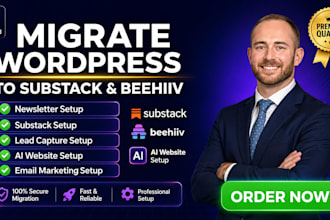 migrate wordpress blog to substack subscribe beehiiv website wordpress website